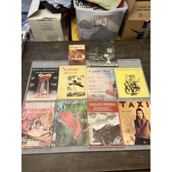 Other - Vintage Magazine Lot 10 Natural History‎ House Garden Journal Taxi Chaim Gross